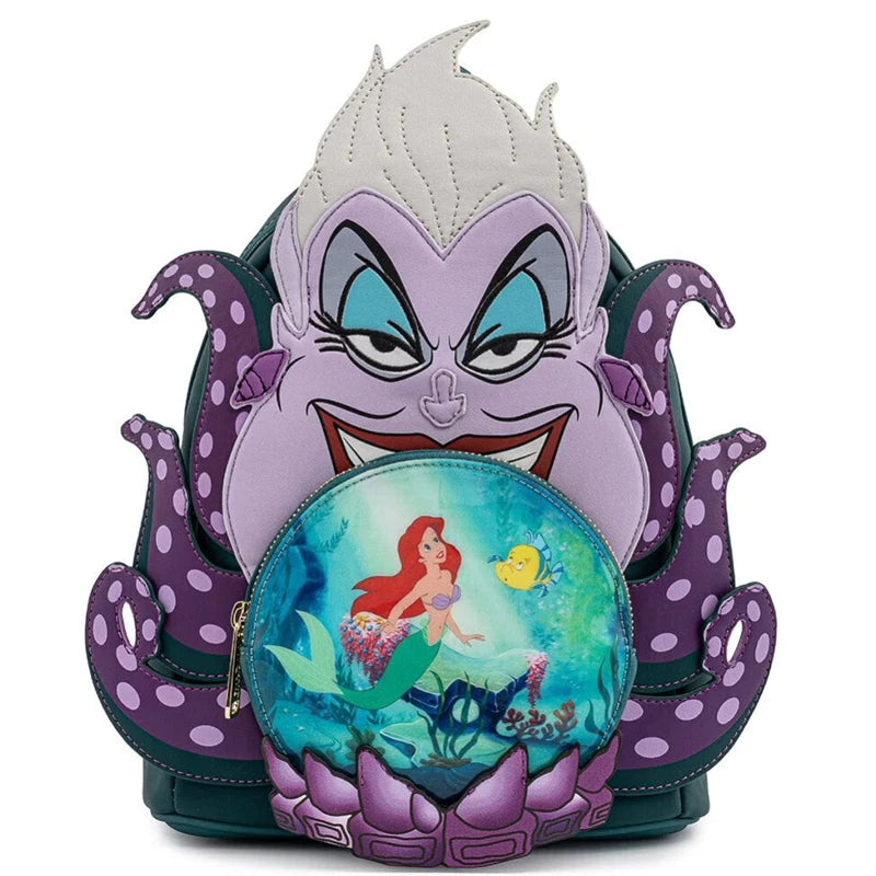 Stitch Children's Backpack Baby Lady Bags Stitch PU Leather Women Double Shoulder Bags