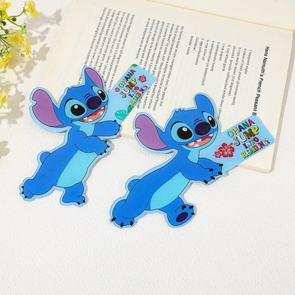 Cute Stitch Cartoon Bookmark for Book Lovers, Anime - themed Page Marker Ideal for Kids' Reading & School Supplies