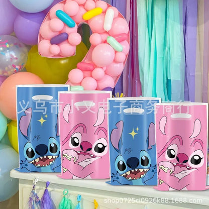 Stitch Bag Angel Cartoon Cute Character Birthday Party Decoration Creative Plastic Gift Candy Gift Bag Storage Practical Prizes