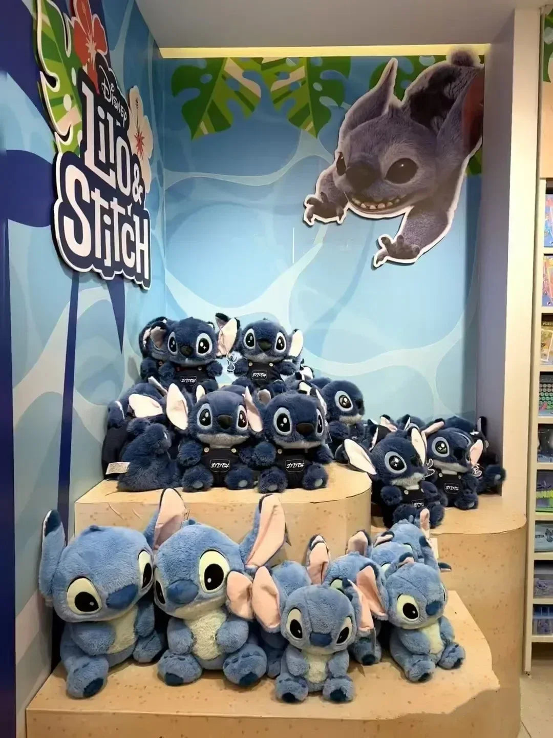 2025 Hot Cartoon Stitches Toy With A Hat Cute Cartoon Character, Children's Plush Toy Sleeping Pillow, Decoration, Gift