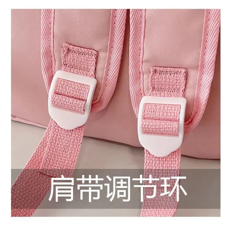 New Lilo&Stitch Backpack Cartoon Character Stitch Printed Accessories Children's Backpack Student Cartoon Pink Backpack Gift