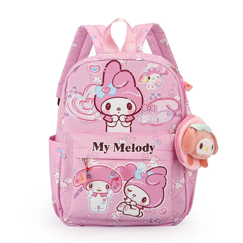 2025 new style Stitch Cartoon Kids Teenager School Bags +Cartoon accessories cute Student Backpack Girl Travel Knapsack Mochila