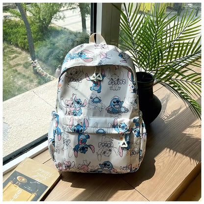 Stitch Anime Backpack Lightweight Large Capacity Water-Resistant School Travel School Bag Trendy Unisex Gift for Teens Couples