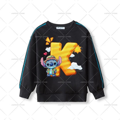 Cartoon Stitch Patches for Clothes Heat Transfer Patch On Clothing Stickers DIY T-Shirt Hoodies Accessory A-Z 26 English Letters