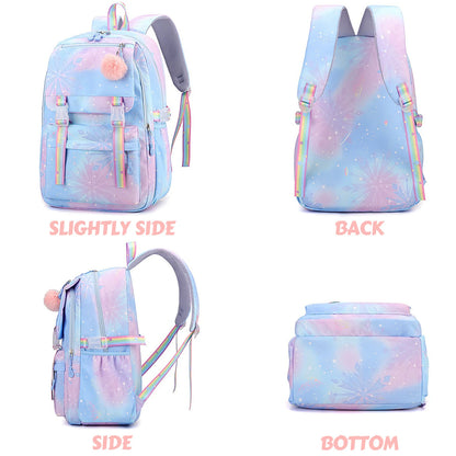 Stitch Kids Backpack Boy Girls Bookbag Bag Student Children Knapsack Schoolbag Rucksack Mochila Cartoon Anime Travel Commute Bag