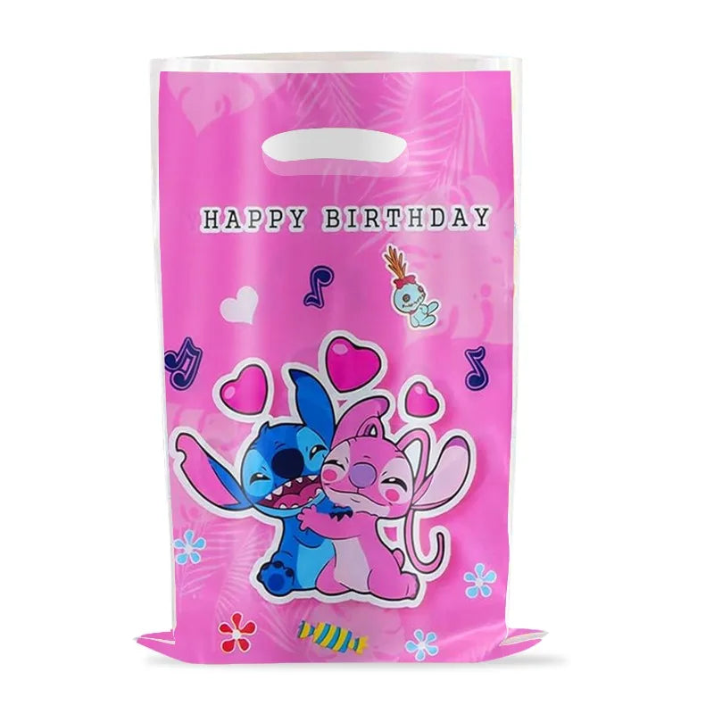 Stitch Bag Angel Cartoon Cute Character Birthday Party Decoration Creative Plastic Gift Candy Gift Bag Storage Practical Prizes
