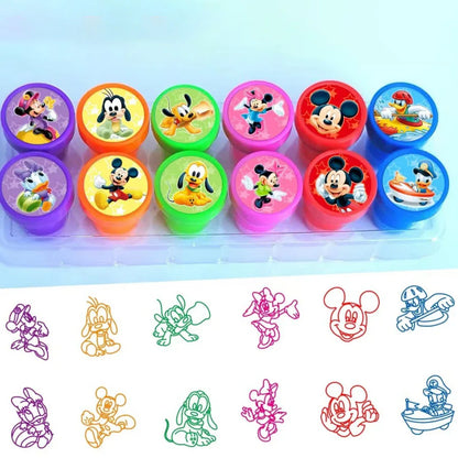 12Pcs/Set Stitch Cartoon Cute Reward Seals Perfect for DIY Scrapbooking Diary Decor And School Projects