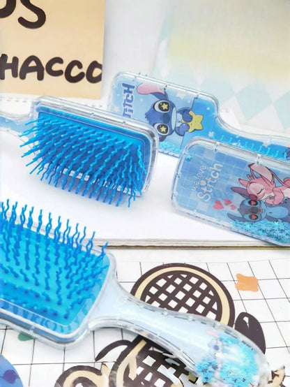 1pc Cartoon Stitch Air Cushion Comb Anime Cute Household Items Kawaii Massage Comb Fashion Woman Heart Holiday Gifts