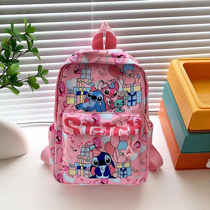 Stitch Fashion Nylon Backpack Cartoon Stitch Print Backpack Boys Girls Light Travel Backpack Halloween Christmas Gift
