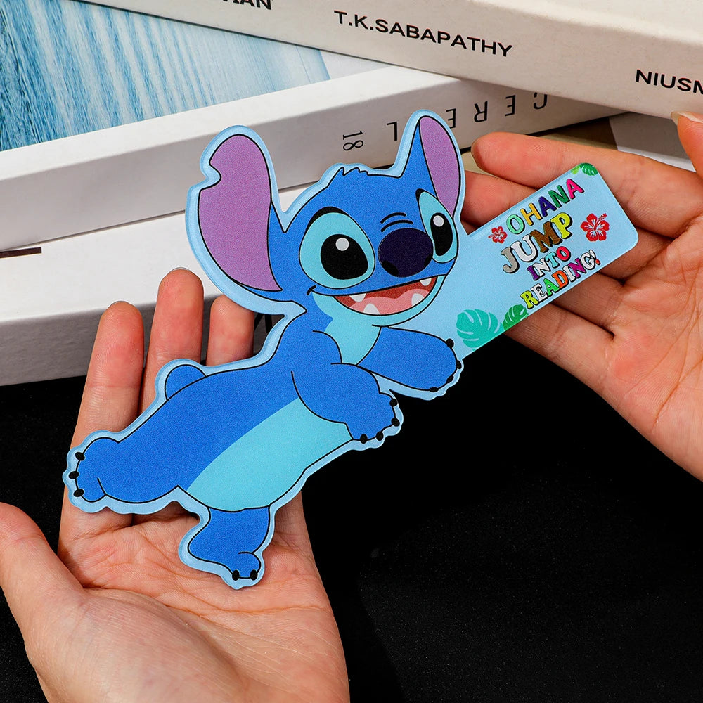 Cute Stitch Cartoon Bookmark for Book Lovers, Anime - themed Page Marker Ideal for Kids' Reading & School Supplies