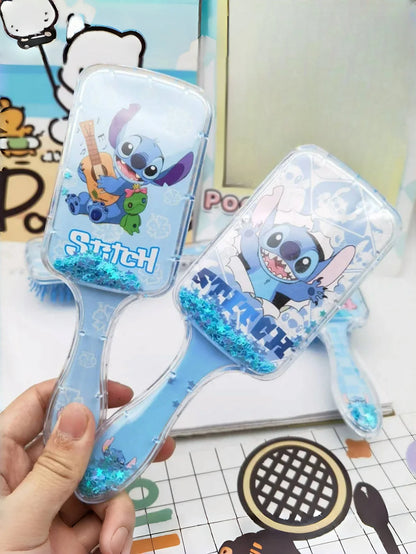 1pc Cartoon Stitch Air Cushion Comb Anime Cute Household Items Kawaii Massage Comb Fashion Woman Heart Holiday Gifts
