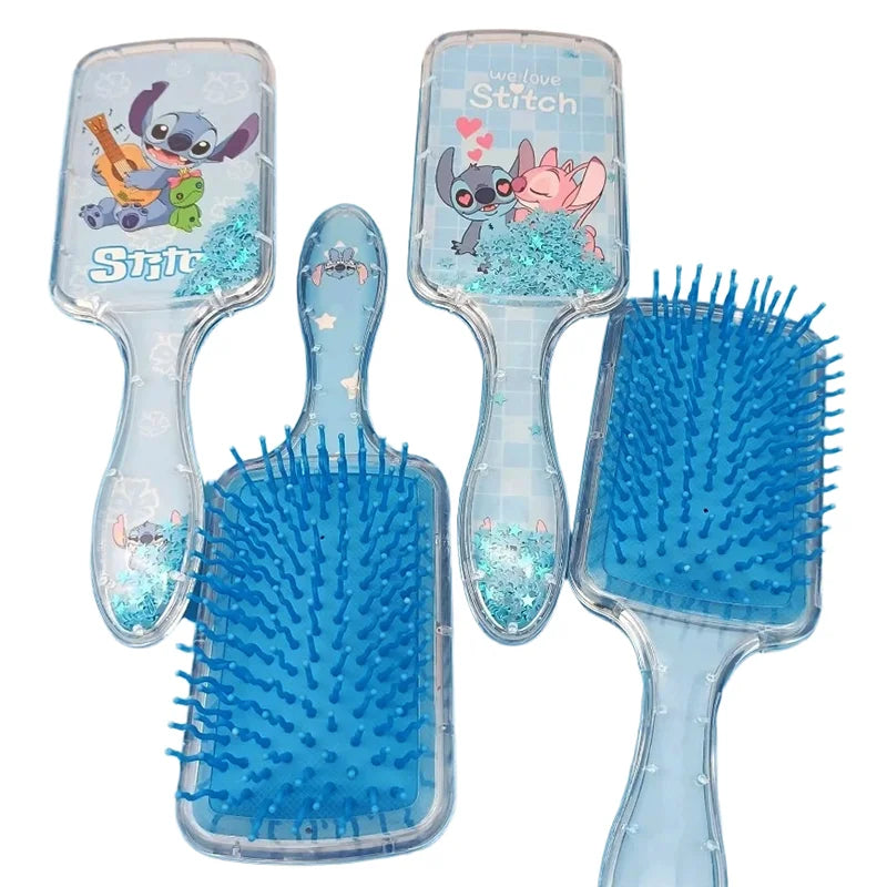 Stitch Air Cushion Combs Anime Cartoon Cute Household Items Massage Comb Fashion Woman Heart Holiday Gifts