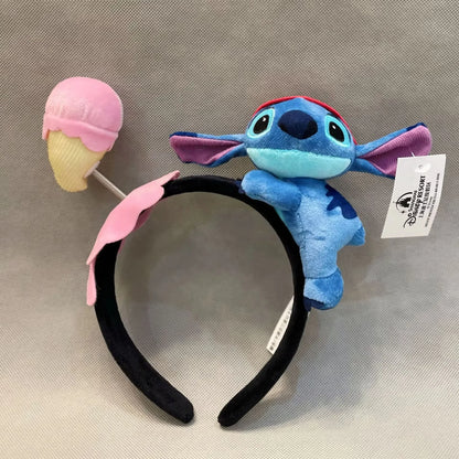 Stitch Hairband Cartoon Headwear Kawaii Anti Slip Wash Face Skincare Soft Hair Band Funny Party Hair Accessorie Girl Gift
