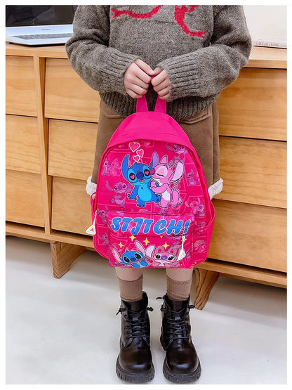 Stitch Anime Cartoon Outdoor Leisure Backpack Cute Fashion Creative Personality Student Large Capacity Children Fun Cute Backp