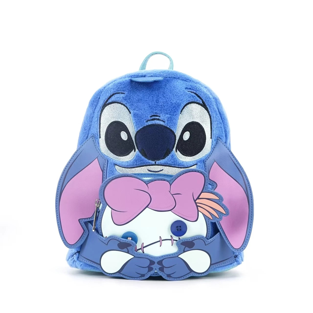 Stitch Children's Backpack Baby Lady Bags Stitch PU Leather Women Double Shoulder Bags