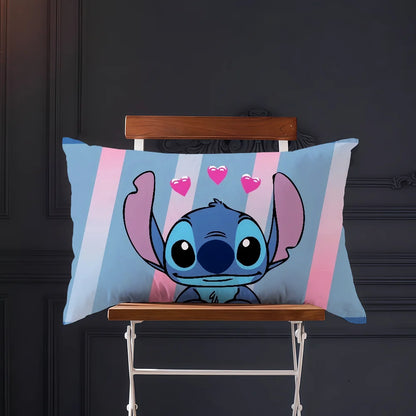 Cartoon cute art movie S-StitchS-S cushion cover Rectangle Pillow Cover Home Sofa living Room Coffee Shop Pillowcase