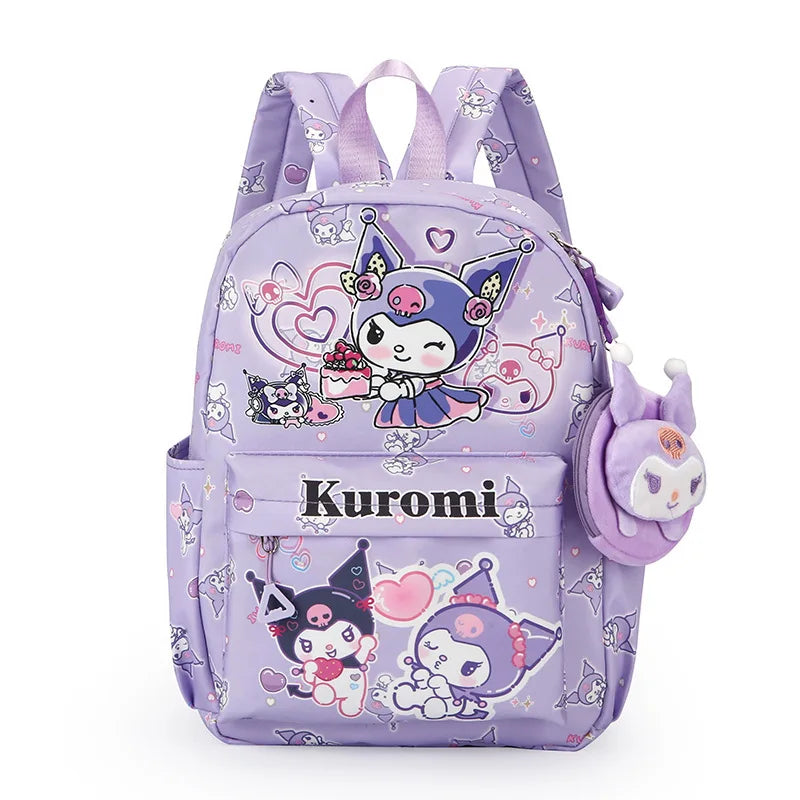 2025 new style Stitch Cartoon Kids Teenager School Bags +Cartoon accessories cute Student Backpack Girl Travel Knapsack Mochila