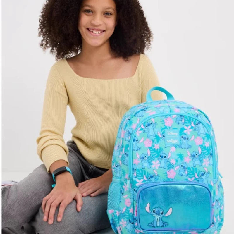 Stitch Backpack Student Cartoon Bag Roller Bag Stair-climbing Wheel Knapsack Lunch Box Bag Stationery Storage Pen Case Gifts