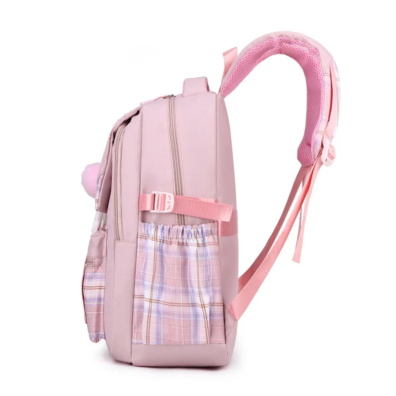 Stitch School Bags High School Student Backpack Female Large Capacity Junior High School Laptop Mochila Escolar