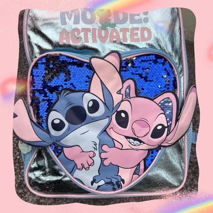 Cartoon cute style Stitch backpack lightweight casual fashionable large capacity multifunctional backpack back to school season