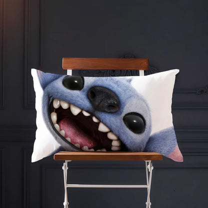 Cartoon cute art movie S-StitchS-S cushion cover Rectangle Pillow Cover Home Sofa living Room Coffee Shop Pillowcase