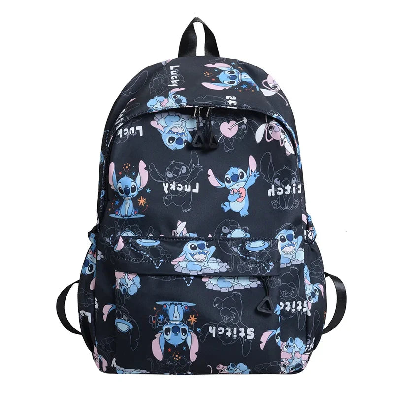 Stitch Anime Backpack Lightweight Large Capacity Water-Resistant School Travel School Bag Trendy Unisex Gift for Teens Couples