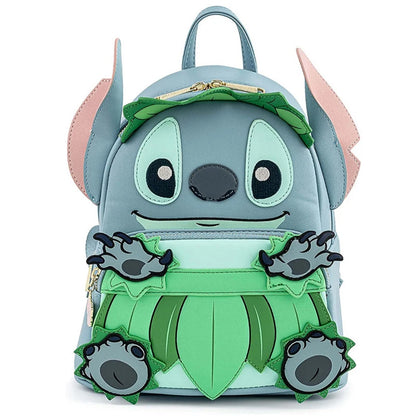 Stitch Children's Backpack Baby Lady Bags Stitch PU Leather Women Double Shoulder Bags