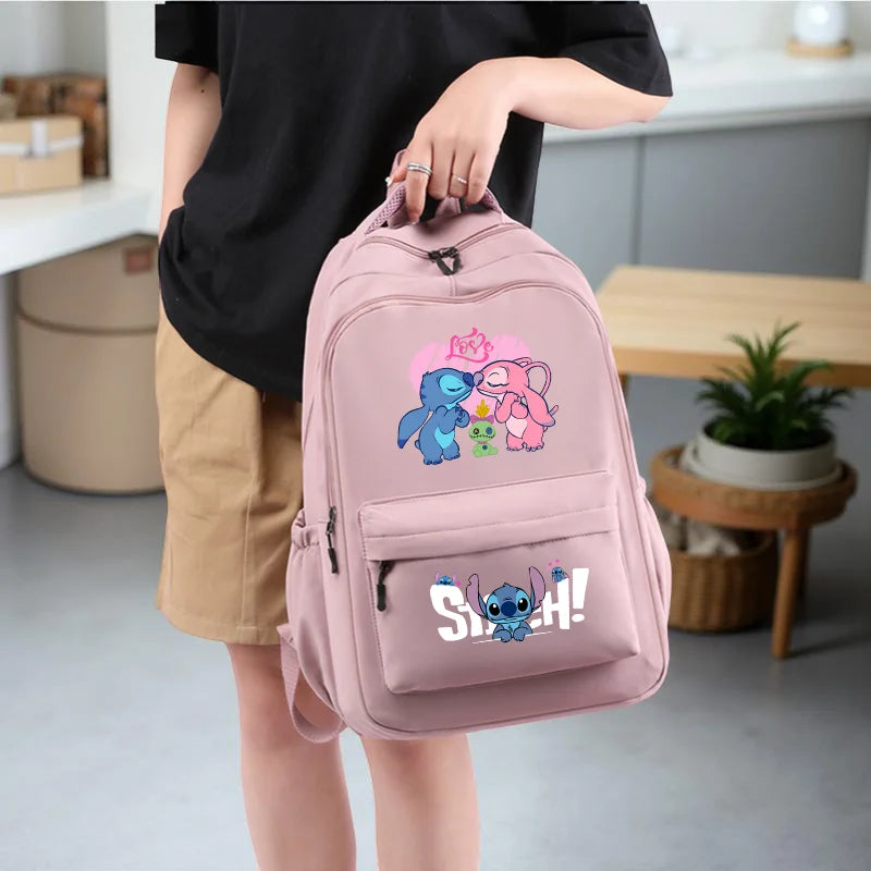 Stitch Large Capacity Backpack, Sturdy Construction, Adjustable Straps for Back to School & Daily Commute, Work, Travel Carryall
