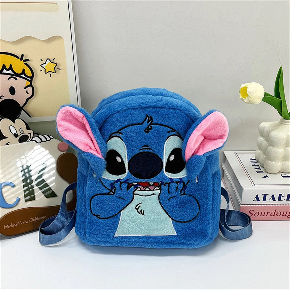 Stitch Plush Backpack for Kids, Japanese Cute Large Capacity School Bag, Kindergarten Bookbag Gift