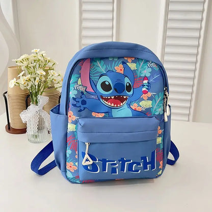 New Lilo&Stitch Backpack Cartoon Character Stitch Printed Accessories Children's Backpack Student Cartoon Pink Backpack Gift