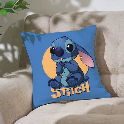 Cute S-Stitch Pillow Case Cushion Cover Soft Cute Throw Pillow Case For Car Sofa Pillowcase Polyester With Zipper