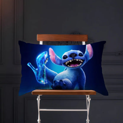 Cartoon cute art movie S-StitchS-S cushion cover Rectangle Pillow Cover Home Sofa living Room Coffee Shop Pillowcase