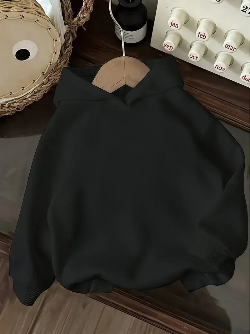 Stitch Cartoon Print Hoodie for Girls and Boys Comfy Pink Pullover Casual Loose Fit Perfect Back To School Gift Casual Hoodie