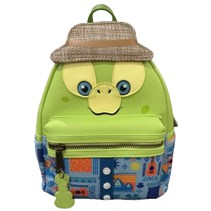 Stitch Children's Backpack Baby Lady Bags Stitch PU Leather Women Double Shoulder Bags