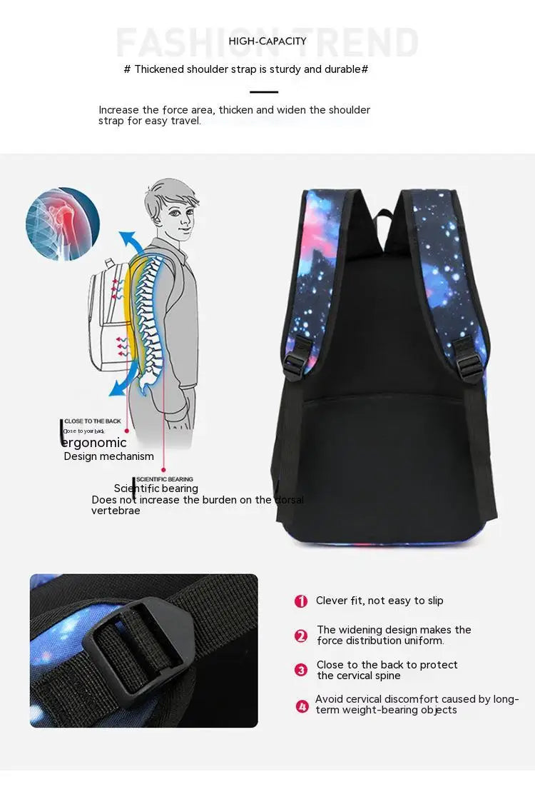 3pcs/Set Stitch Kids Backpack Cartoon Stitch Print Kindergarten Pencil Case Boy Girl Shoulder Bag Children Schoolbag Gift