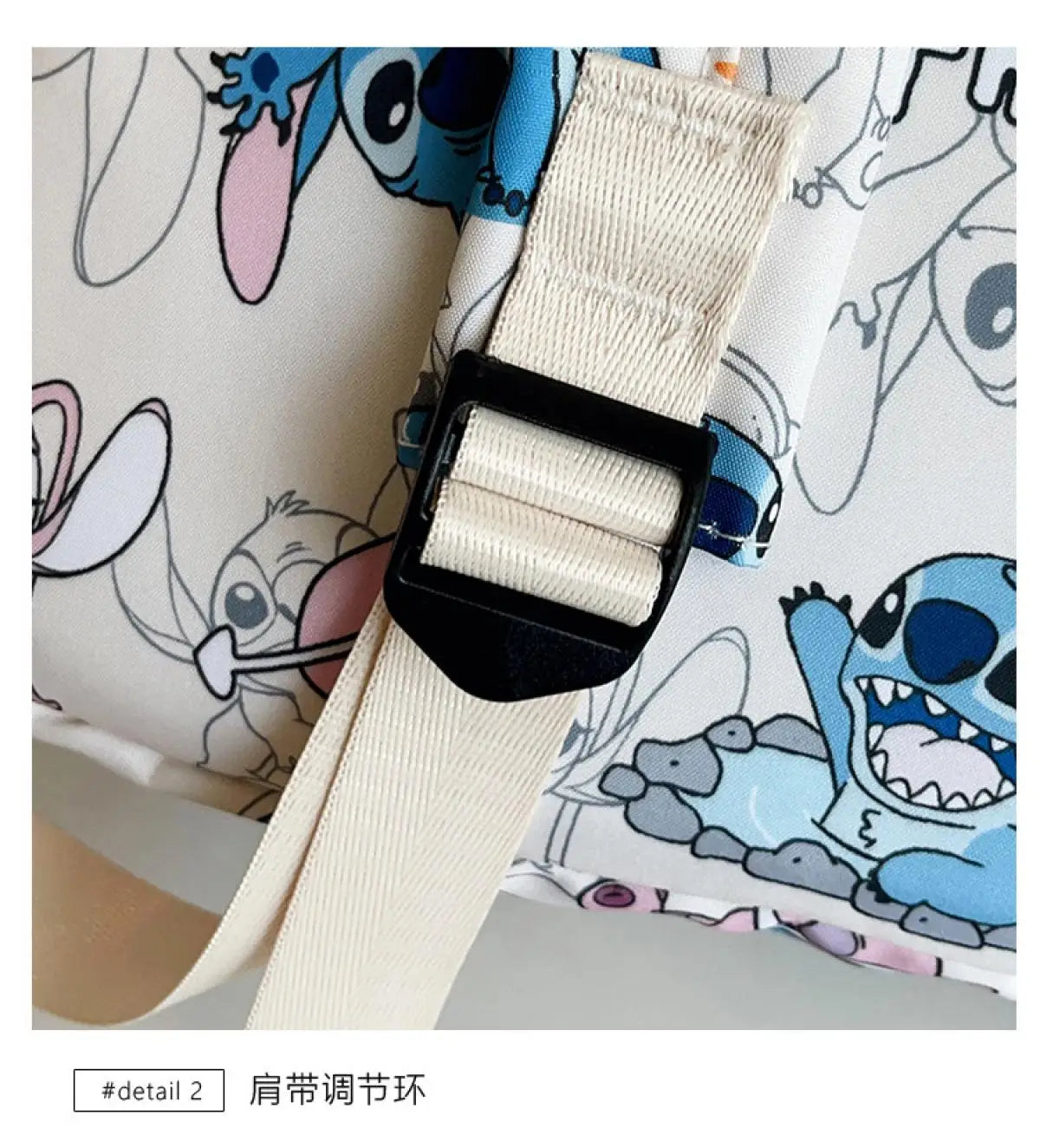 Stitch Cartoon Backpack Large Capacity Lightweight Travel Bag Trendy Unisex Daypack For School College