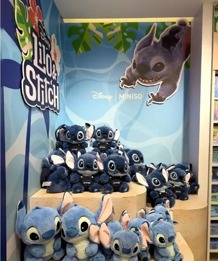 2025 Hot Cartoon Stitches Toy With A Hat Cute Cartoon Character, Children's Plush Toy Sleeping Pillow, Decoration, Gift