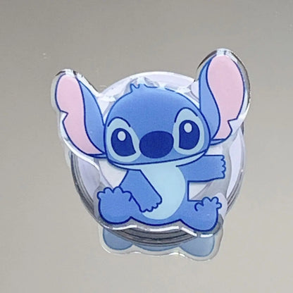 Stitch Airbag Bracket Cute Cartoon Character Creative Fashionable Mobile Phone Extendable Adhesive Back Sticker Practical Gift