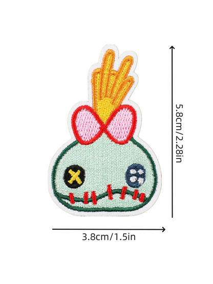 1pcs Cartoon Anime Stitch Iron on Patches for Clothing T-shirt bag shose Stitch Patch Garment stickers embroidery cloth sticker