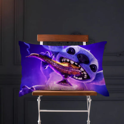 Cartoon cute art movie S-StitchS-S cushion cover Rectangle Pillow Cover Home Sofa living Room Coffee Shop Pillowcase