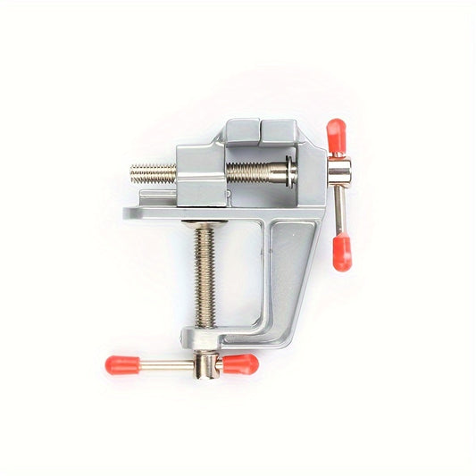 Multi-functional Aluminum Alloy Bench Vise, DIY Jewelry Electronics Workbench Mini Clamp, Manual Hand Tool, Metal Construction, No Electricity Required