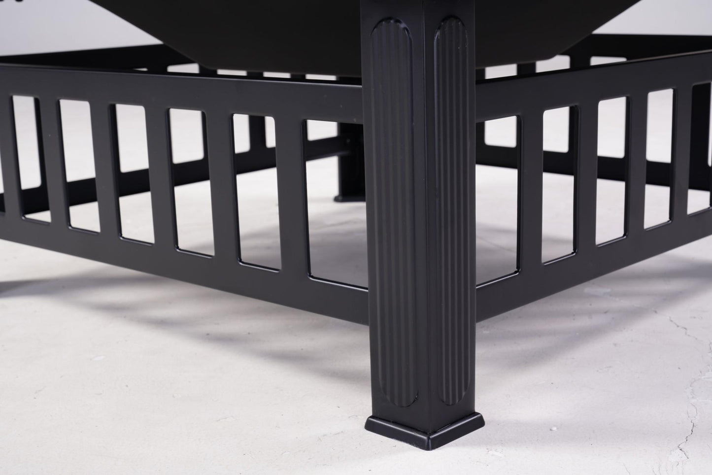 32 inch Outdoor Fire Pit Table Outside Backyard Patio Square Firepit Table