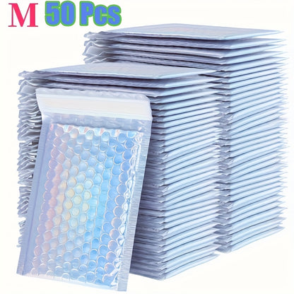 Holistic Bubble Mailer Set - Various Sizes, Waterproof Self-Seal Envelopes, Polyethylene Packaging Bags, Leak-Proof Mailing, Suitable for Small Businesses, Offices, Home Use - Non-Food Contact Plastic Square Bubble Mailers, I