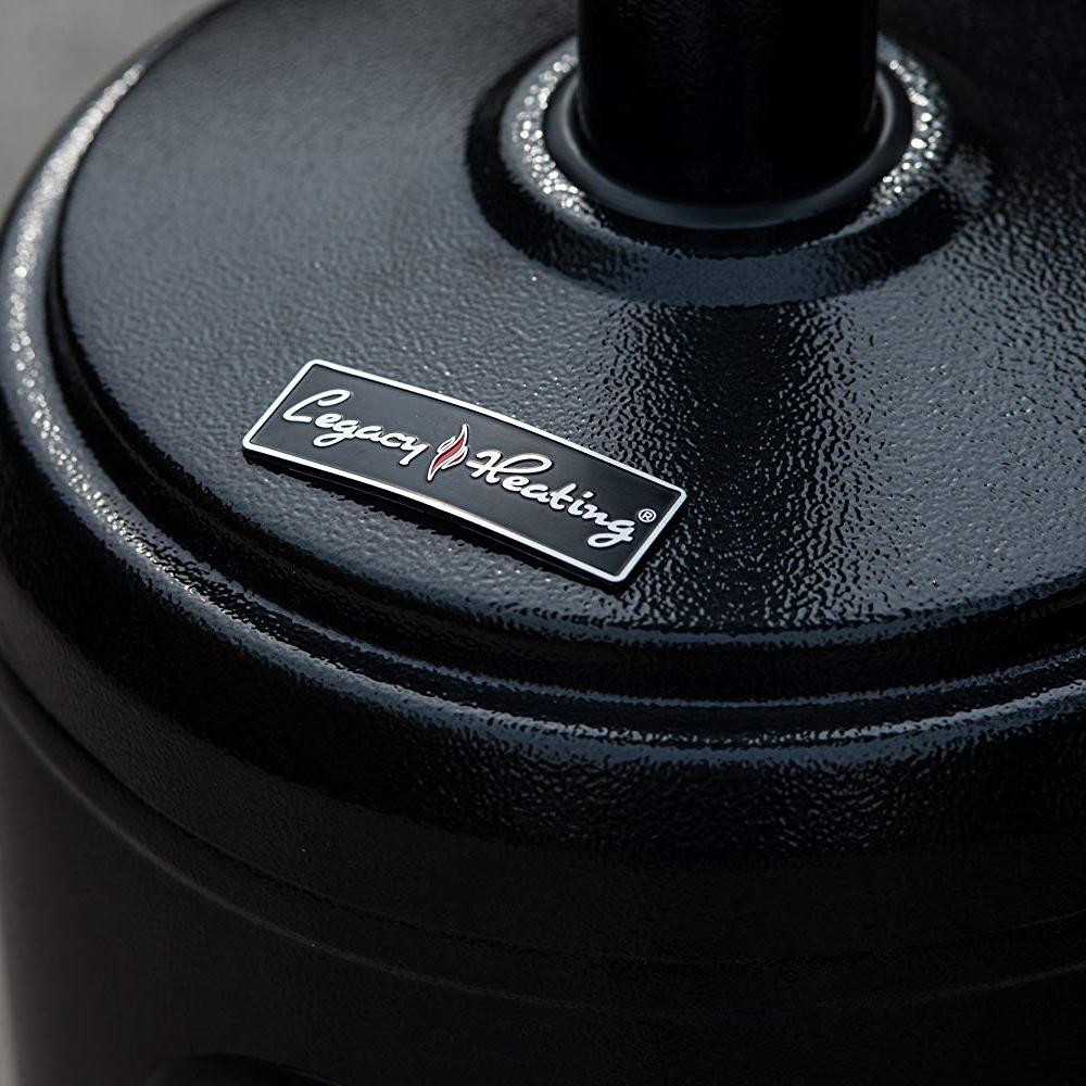 Propane Patio Heater with Wheels Outdoor Heater 47,000BTU Black