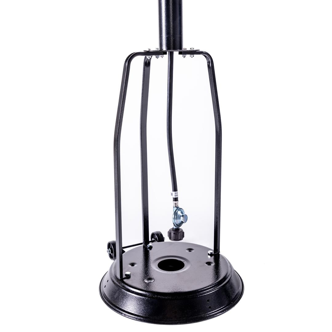 Propane Patio Heater with Wheels Outdoor Heater 47,000BTU Black
