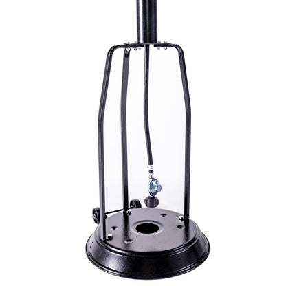 Propane Patio Heater with Wheels Outdoor Heater 47,000BTU Black