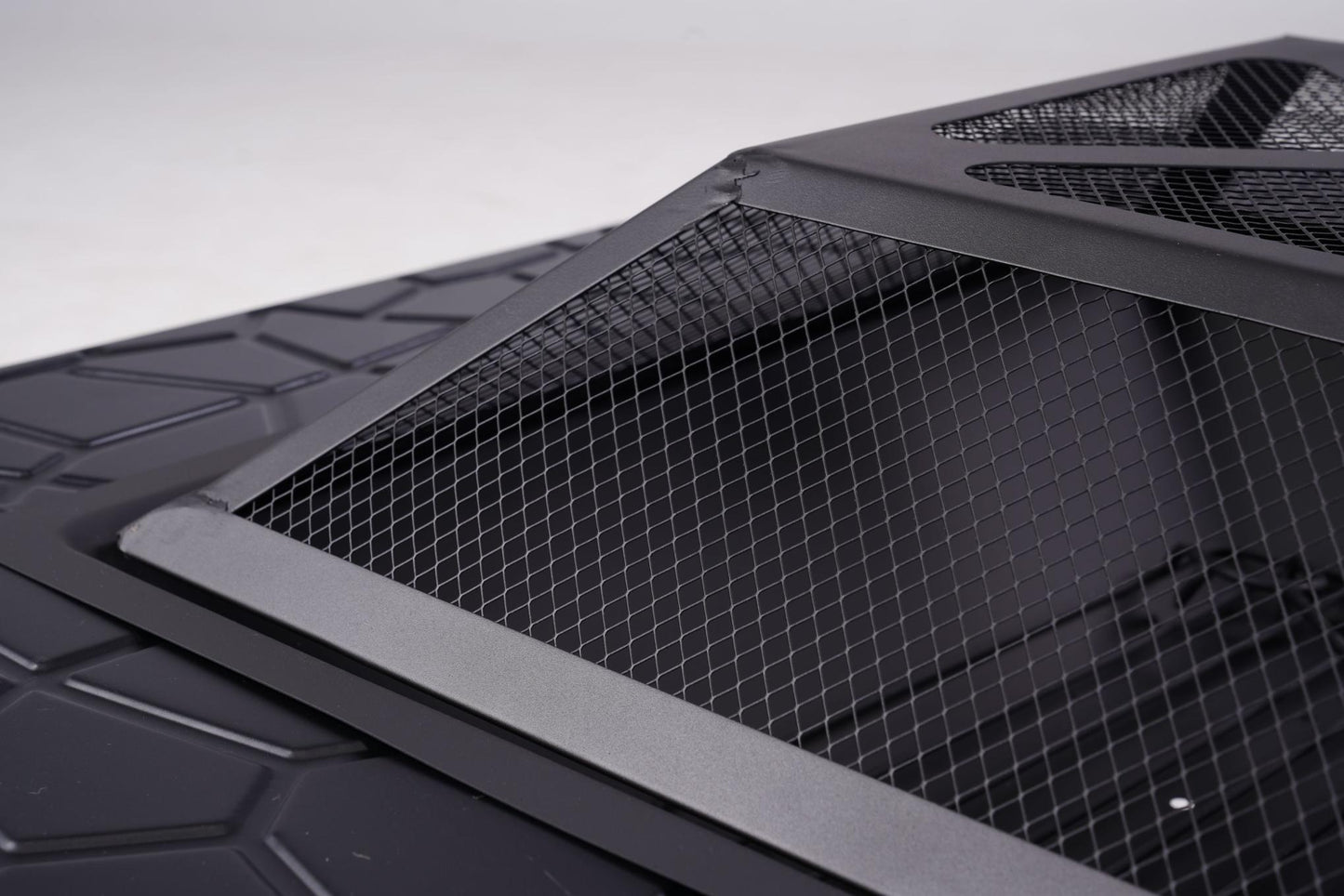 32 inch Outdoor Fire Pit Table Outside Backyard Patio Square Firepit Table