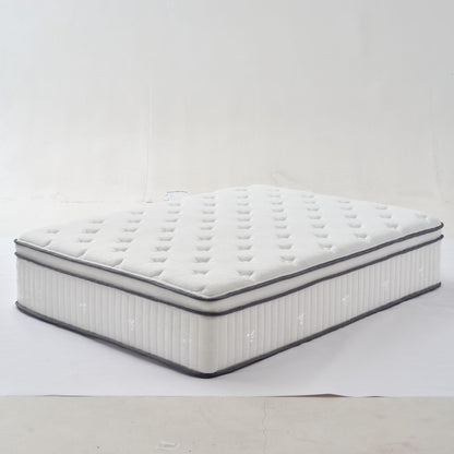 High Quality 12" Twin Diamond Innerspring Hybrid And Cooling Gel Memory Foam Mattress, Pressure Relief, And Motion Isolation
